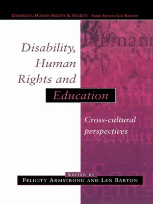 cover image of Disability, Human Rights and Education